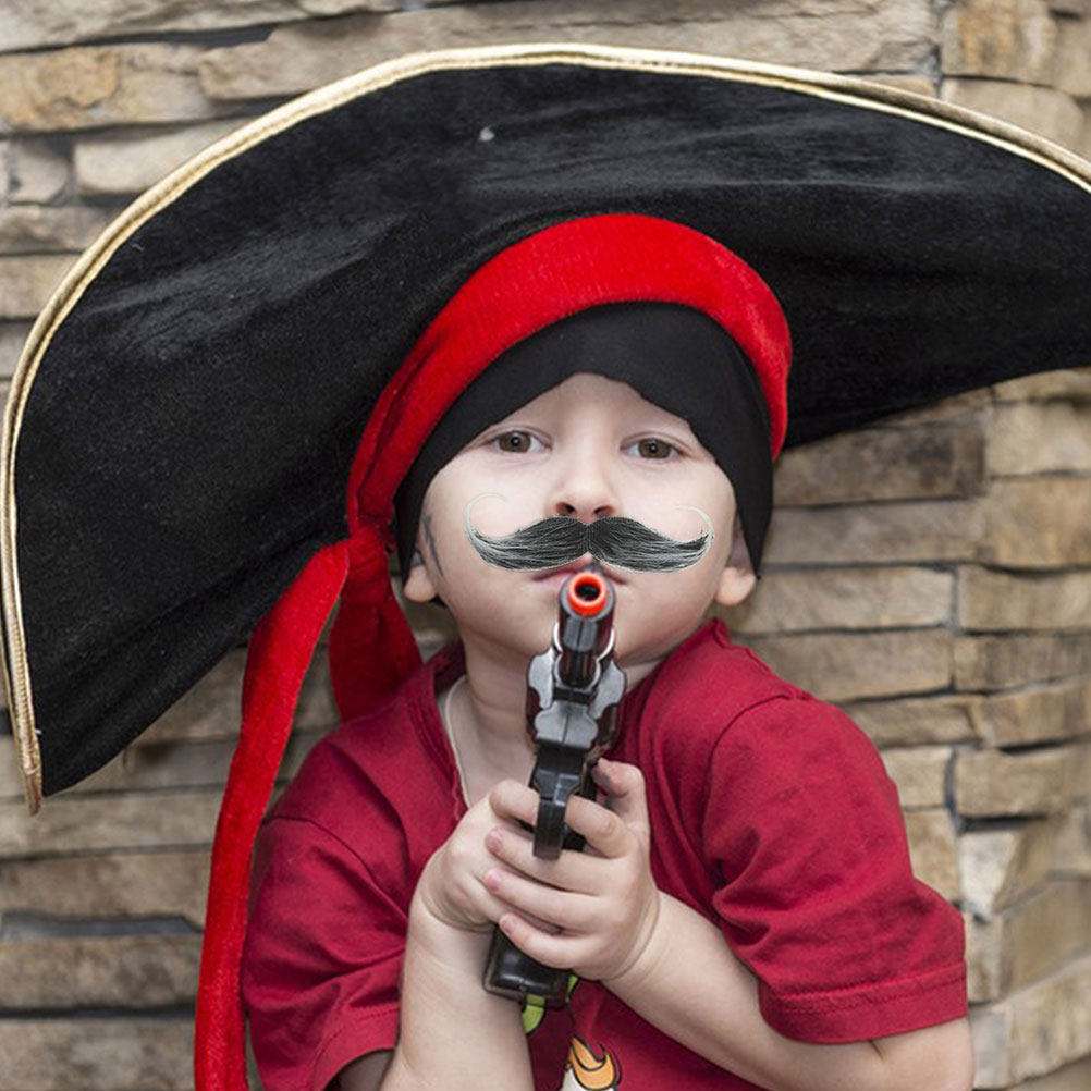 Easy Cosplay Prop - Lot de 3 fausses moustaches et