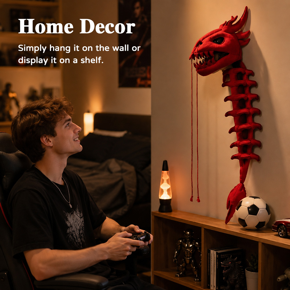 Easy Cosplay Prop - Coiffe en peluche squelette de dinosaure