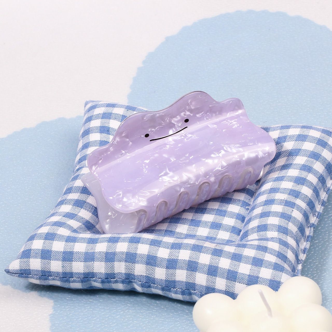 Cosplay Floating Prop - Pince à cheveux Pokémon Ditto violette,