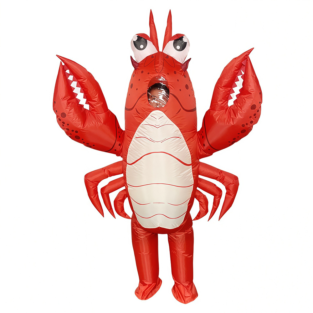 Cosplay Prop Business - Costume gonflable de homard rouge, tenue