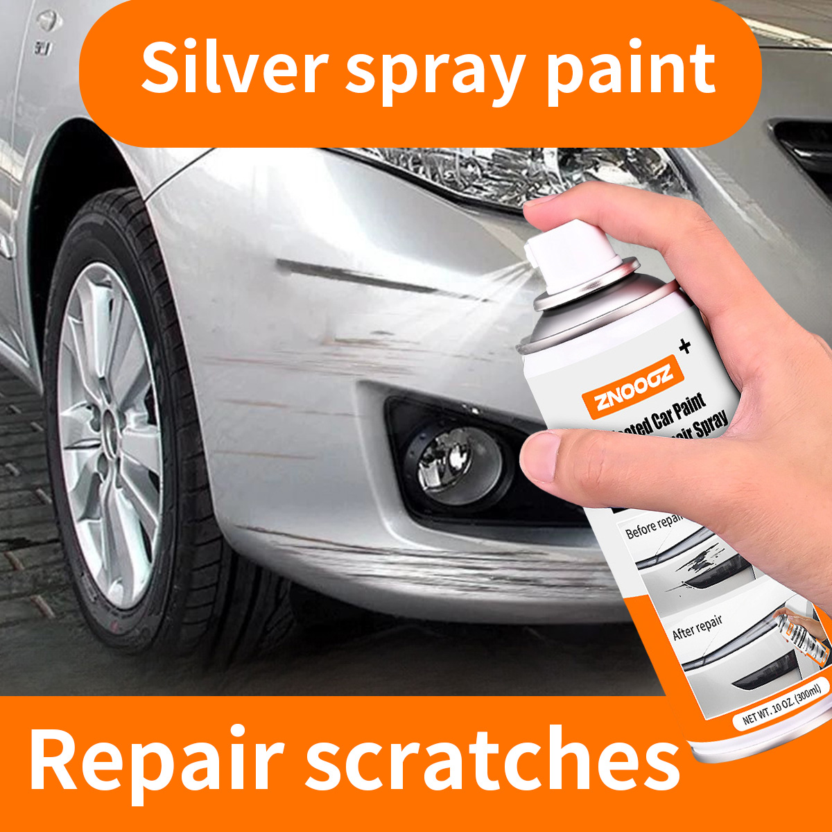 Metallic Spray Paint - Stylo de peinture anti-rayures de voiture