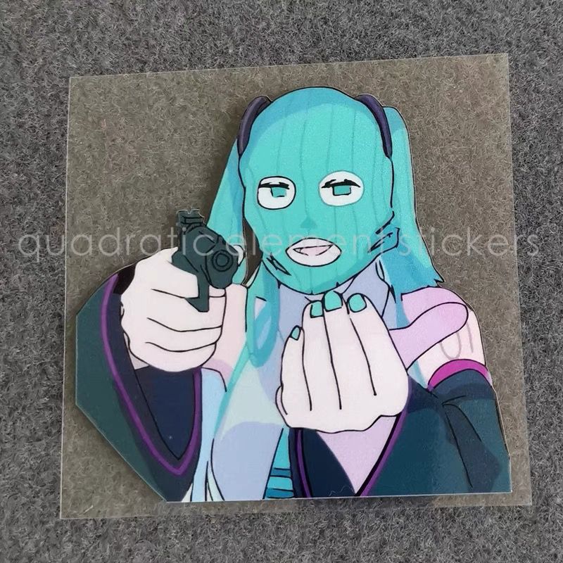 Cosplay Floating Prop - Autocollant Moto Miku Étanche pour Véhicule