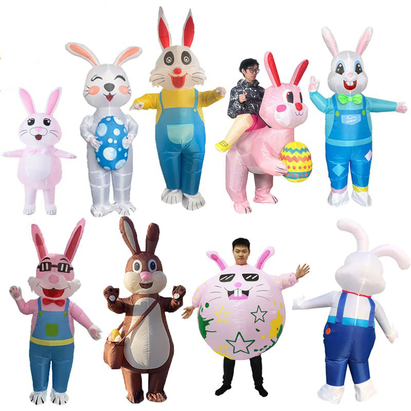 Cosplay Prop Business - Costume gonflable de lapin pour Noël,