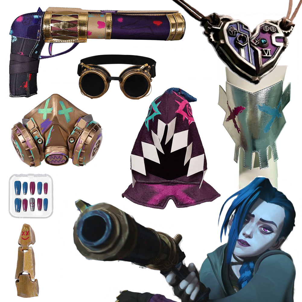 Cosplay Prop Pistol - Pistolet d'arme Jinx Dam Arcane pour