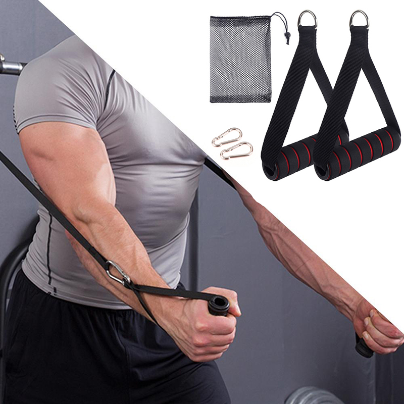 D Ring Strap - 1 Ensemble de poignées de gym