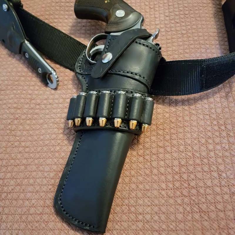 Cosplay Prop Pistol - Revolver rétro style Old West, étui