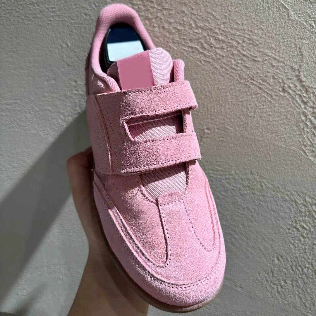 Velcro Hook Loop - Baskets rétro à scratch pour femme,