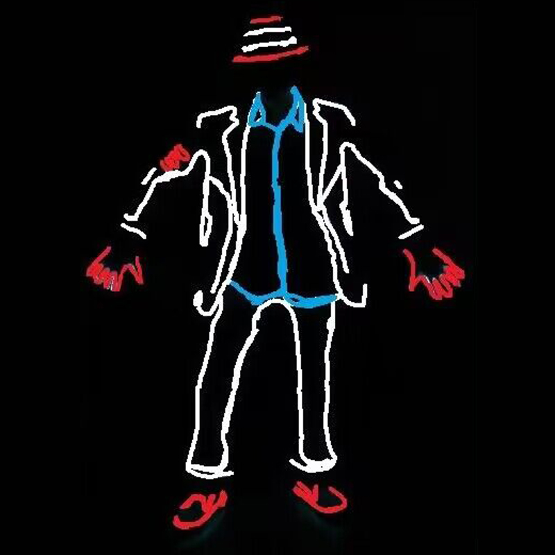 Led El Wire - EL Wire brillant Jazz danse Costumes