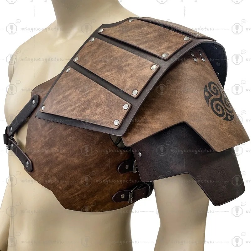 Cosplay Prop - Armure d'épaule unilatérale médiévale, style nordique,
