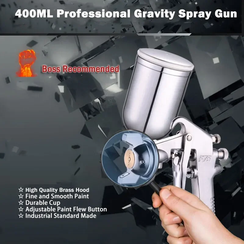 Metallic Spray Paint - Pistolet de pulvérisation réglable F-75 avec