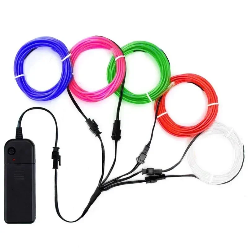 Led El Wire - 1M/3M/5M Flexible néon boule robe décoration