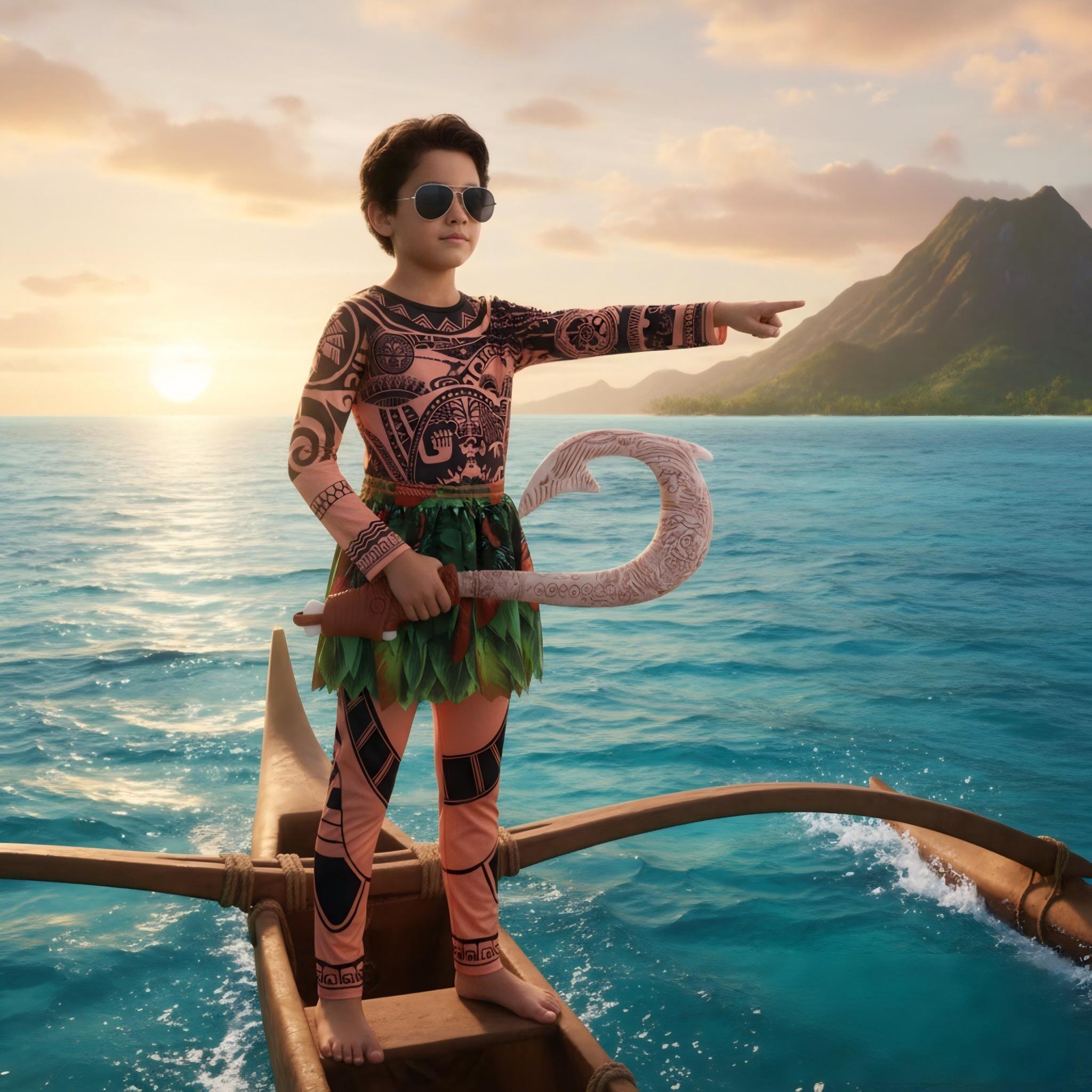 Costume d'été Moana Maui pour  - Cosplay Prop Pattern avis et prix