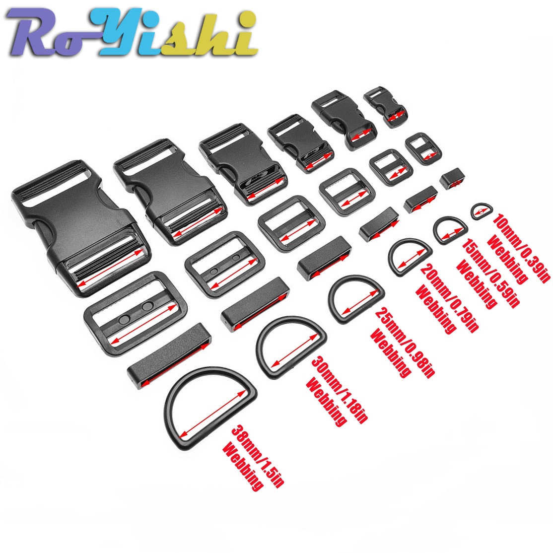 Lot de 10 boucles à dégagement - D Ring Strap avis et prix