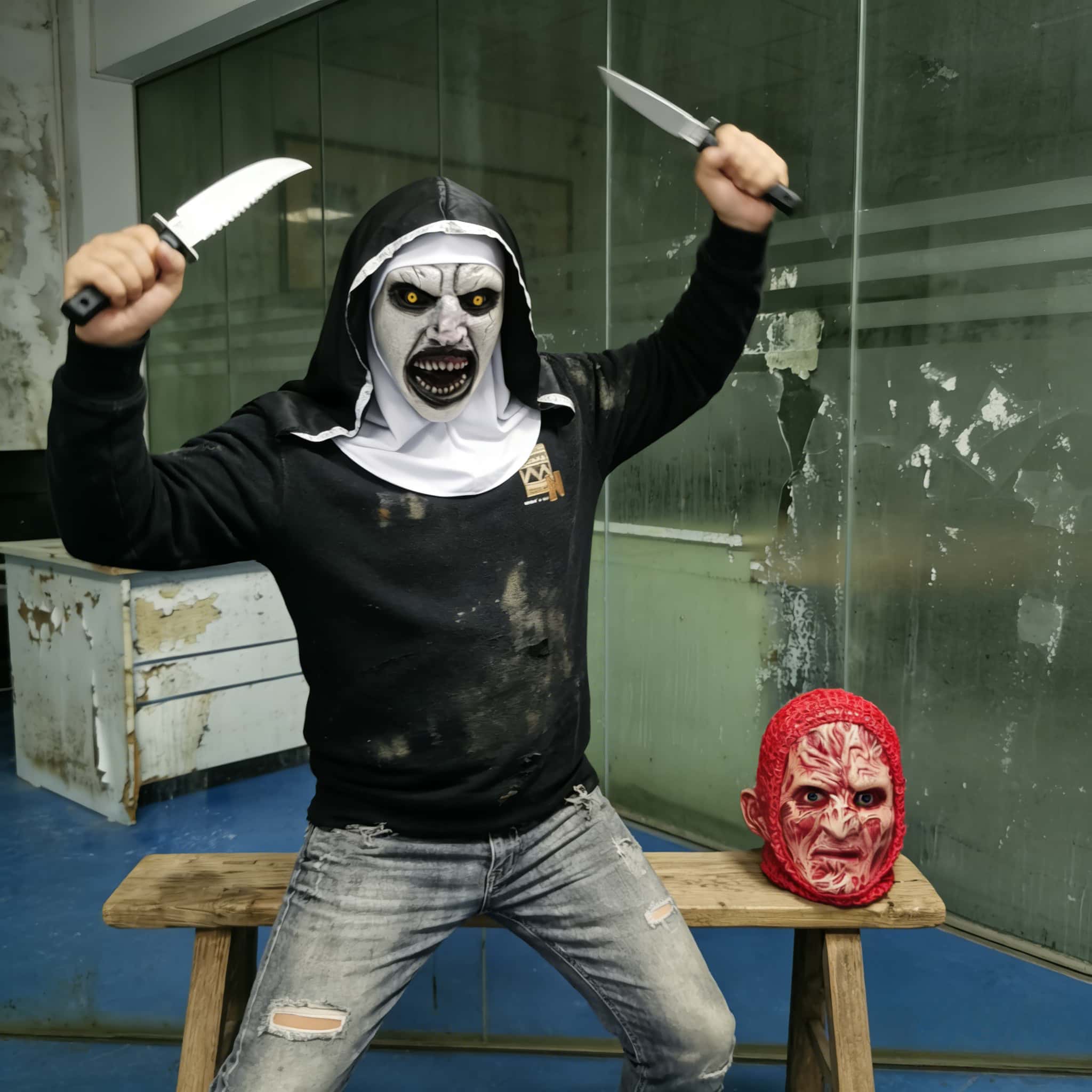 Masque de nonne effrayant et m - Cosplay Prop avis et prix