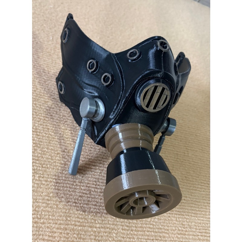 Masque à gaz noir imprimé en 3 - Cosplay Prop 3D Print avis et prix