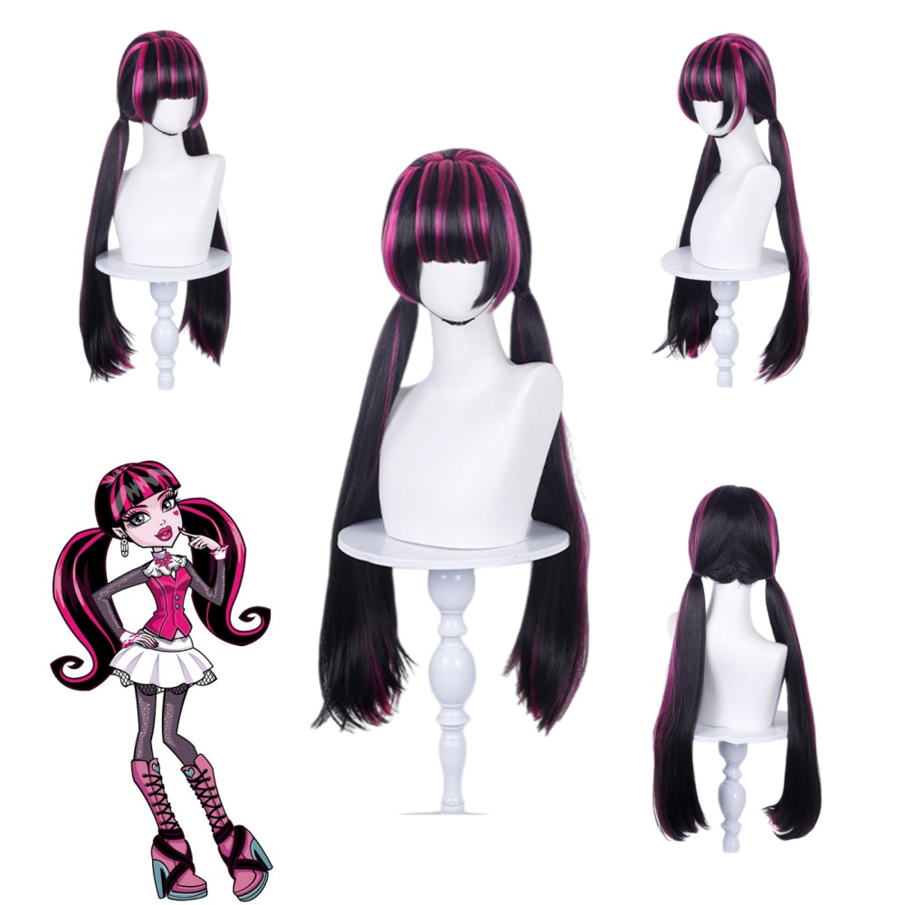 Perruque de cosplay Draculaura - Wig Fiber Net avis et prix